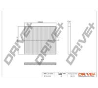 Filtro abitacolo Filtro particellare DP1110.12.0119 Drve+ per KIA SORENTO II