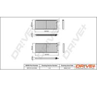 Filtro abitacolo Filtro particellare DP1110.12.0139 Drve+ per MAZDA 2