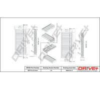 Filtro abitacolo Filtro particellare DP1110.12.0141 Drve+ per MITSUBISHI COLT V