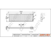 Filtro abitacolo Filtro particellare DP1110.12.0145 Drve+ per HYUNDAI ACCENT II