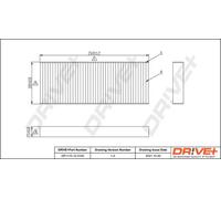 Filtro abitacolo Filtro particellare DP1110.12.0150 Drve+ per NISSAN PICK UP