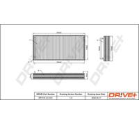 Filtro abitacolo Filtro particellare DP1110.12.0151 Drve+ per MERCEDES-BENZ