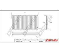 Filtro abitacolo Filtro particellare DP1110.12.0156 Drve+ per BMW ROLLS-ROYCE