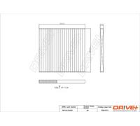 Filtro abitacolo Filtro particellare DP1110.12.0320 Drve+ per RENAULT