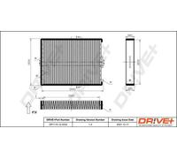 Filtro abitacolo Filtro particellare DP1110.12.0332 Drve+ per KIA HYUNDAI