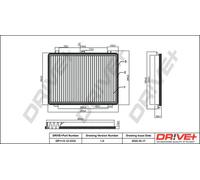 Filtro abitacolo Filtro particellare DP1110.12.0333 Drve+ per ROVER MG