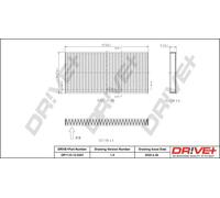 Filtro abitacolo Filtro particellare DP1110.12.0357 Drve+ per KIA HYUNDAI