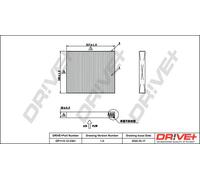 Filtro abitacolo Filtro particellare DP1110.12.0361 Drve+ per SUZUKI