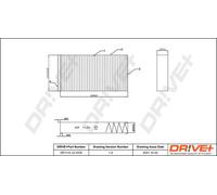 Filtro abitacolo Filtro particellare DP1110.12.0378 Drve+ per MINI BMW