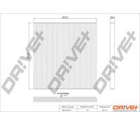 Filtro abitacolo Filtro particellare DP1110.12.0379 Drve+ per NISSAN MURANO II
