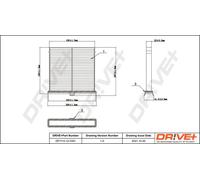 Filtro abitacolo Filtro particellare DP1110.12.0381 Drve+ per MAZDA 2 Hatchback