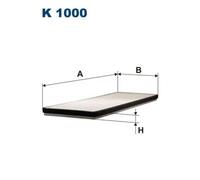 Filtro abitacolo Filtro particellare K 1000 FILTRON per OPEL IRMSCHER
