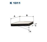 Filtro cabina FILTRON K1011