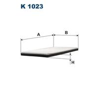 Filtro abitacolo Filtro particellare K 1023 FILTRON per RENAULT MEGANE I