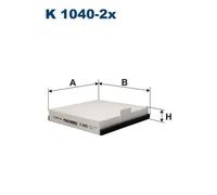 Filtro abitacolo Filtro particellare K 1040-2x FILTRON per RENAULT ESPACE II