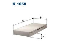Filtro cabina FILTRON K1058