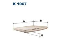 Filtro abitacolo Filtro particellare K 1067 FILTRON per RENAULT SCÉNIC I VAN