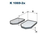 Filtro cabina FILTRON K1069-2X