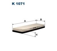 Filtro cabina FILTRON K1071