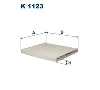 Filtro abitacolo Filtro particellare K 1123 FILTRON per TOYOTA AVENSIS Familiare