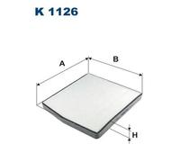 Filtro abitacolo Filtro particellare K 1126 FILTRON per VOLVO S80 I V70 II S60 I