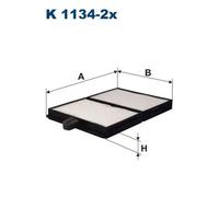 Filtro abitacolo Filtro particellare K 1134-2x FILTRON per TOYOTA CARINA E VI