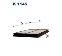 Filtro abitacolo Filtro particellare K 1145 FILTRON per ROVER MG