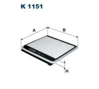 Filtro cabina FILTRON K1151
