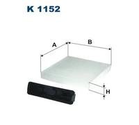 Filtro abitacolo Filtro particellare K 1152 FILTRON per DACIA RENAULT NISSAN