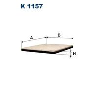 Filtro cabina FILTRON K1157