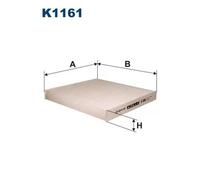 Filtro cabina FILTRON K1161