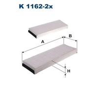 Filtro cabina FILTRON K1162-2X