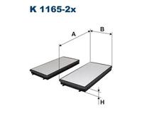 Filtro abitacolo Filtro particellare K 1165-2x FILTRON per BMW ALPINA