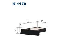 Filtro abitacolo Filtro particellare K 1170 FILTRON per MITSUBISHI GALANT VIII