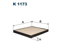 Filtro cabina FILTRON K1173