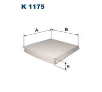 Filtro abitacolo Filtro particellare K 1175 FILTRON per HONDA