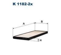 Filtro abitacolo Filtro particellare K 1182-2x FILTRON per HYUNDAI ACCENT II