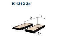 Filtro abitacolo Filtro particellare K 1212-2x FILTRON per MAZDA 5 3 Tre volumi