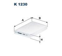 Filtro abitacolo Filtro particellare K 1230 FILTRON per RENAULT NISSAN