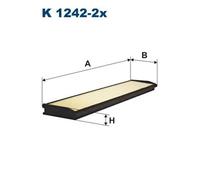 Filtro abitacolo Filtro particellare K 1242-2x FILTRON per MERCEDES-BENZ