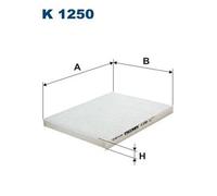 Filtro abitacolo Filtro particellare K 1250 FILTRON per HYUNDAI KIA