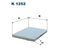 Filtro abitacolo Filtro particellare K 1252 FILTRON per RENAULT KOLEOS I