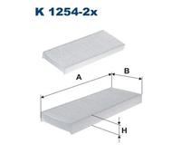 Filtro cabina FILTRON K1254-2X