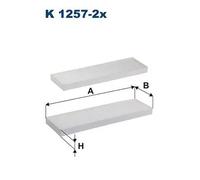 Filtro cabina FILTRON K1257-2X