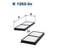 Filtro abitacolo Filtro particellare K 1262-2x FILTRON per MAZDA 2