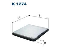 Filtro abitacolo Filtro particellare K 1274 FILTRON per CHEVROLET SPARK