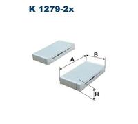 Filtro abitacolo Filtro particellare K 1279-2x FILTRON per HONDA HR-V LOGO
