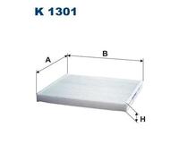 Filtro abitacolo Filtro particellare K 1301 FILTRON per SUZUKI NISSAN