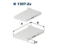 Filtro abitacolo Filtro particellare K 1307-2x FILTRON per HYUNDAI H-1 Cargo