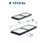 Filtro cabina FILTRON K1312-2x